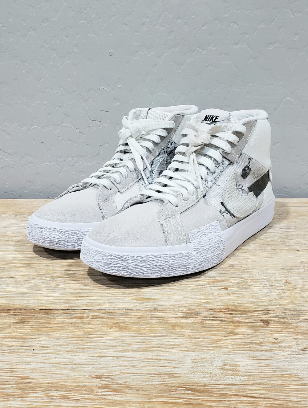 NIKE Zoom Men's Blazer Mid Premium SB 'Paisley Pack-Floral' Sneakers (9.5)
